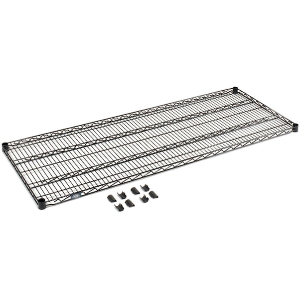 Nexel Black Epoxy Wire Shelf 60inW x 18inD S1860B - main